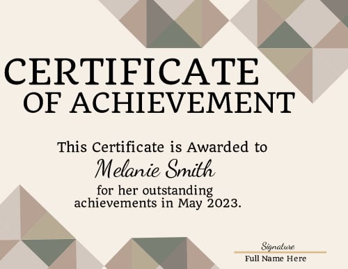 Certificate 4 Personalized Templates Certificate 4 Personalized Templates