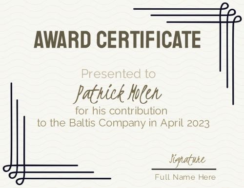 Certificate 5 Personalized Templates