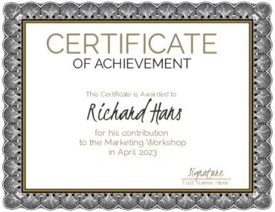 Black and gold border