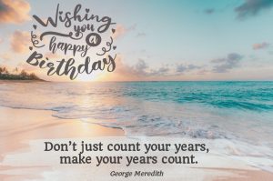 Beach birthday image