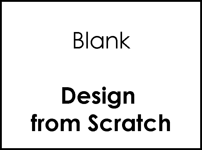 Blank Canvas - Design from Scratch (Landscape) - Personalized Templates