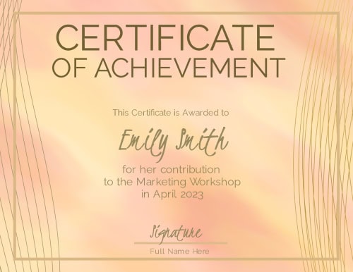 Certificate 16 Personalized Templates Certificate 16 Personalized Templates