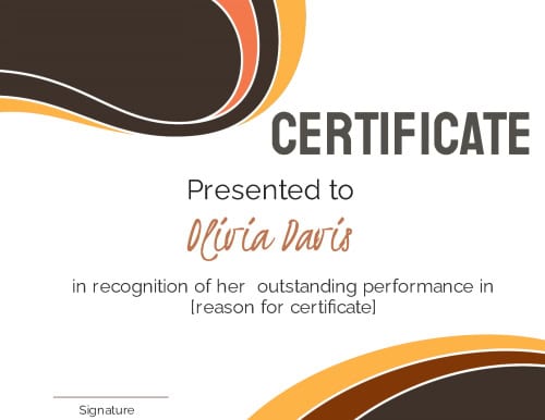 Certificate 21 Personalized Templates Certificate 21 Personalized Templates