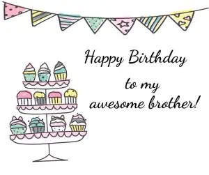 Birthday cards with cupcakes and a banner on top