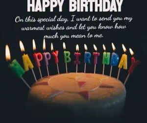Black background with white text