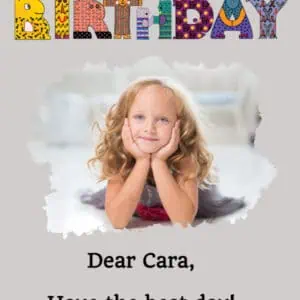 Photo birthday card