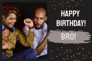 Birthday card with gold confetti