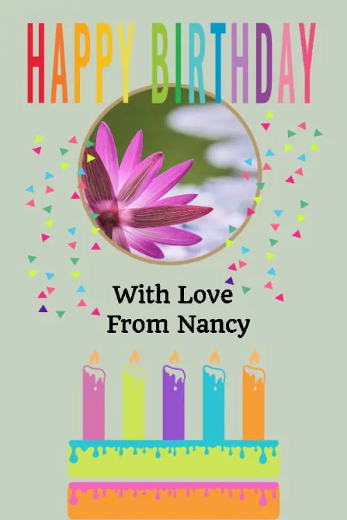 Colorful birthday card
