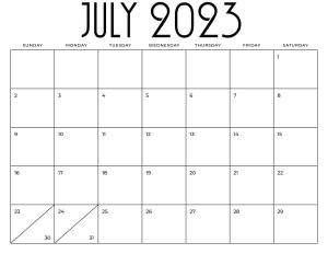 Blank Calendar