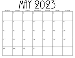 Blank Calendar