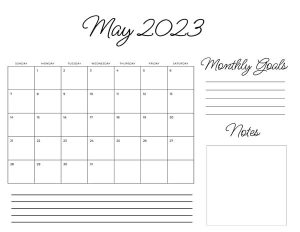 May 2023 Planner